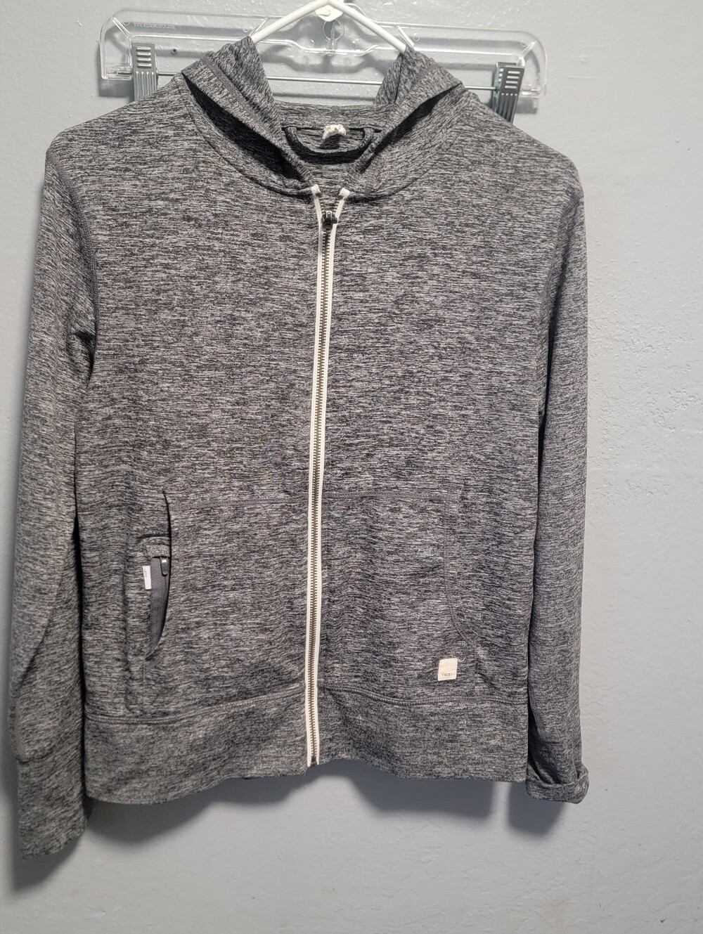 Vuori Heather Gray Kids Zip Hoodie